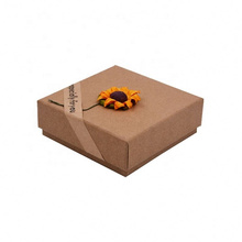 High Quality Necklace Pendant Ring Earring Packaging Gift Kraft Paper Jewelry Packaging Gift Box